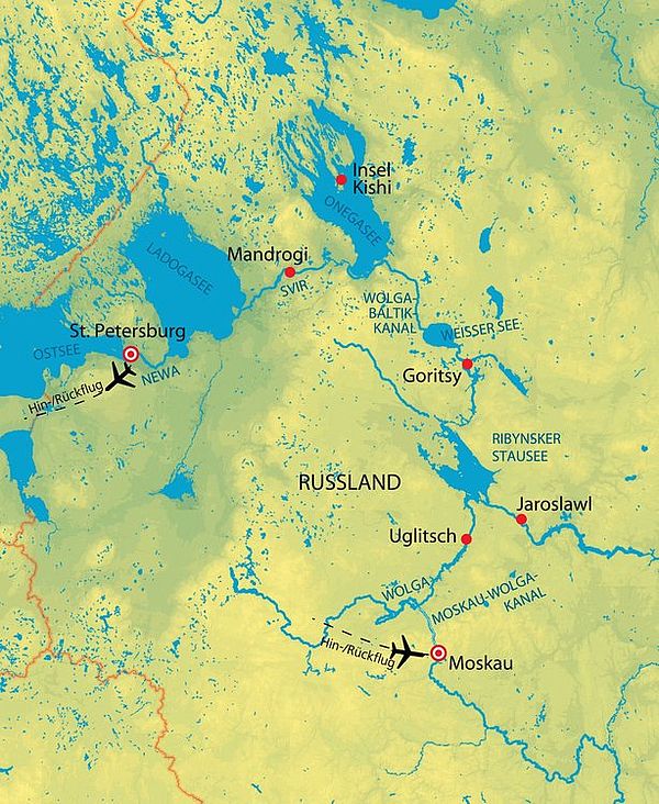 MS Alexander Borodin Route